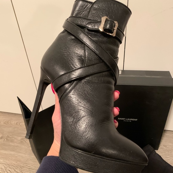 Saint Laurent platform booties - Picture 2 of 5